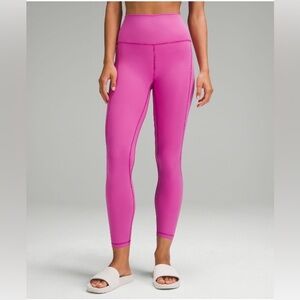 Lululemon Align Leggings 25" with Pockets Pow pink tone Size 8